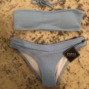 NWT Light Blue Zaful Bikini